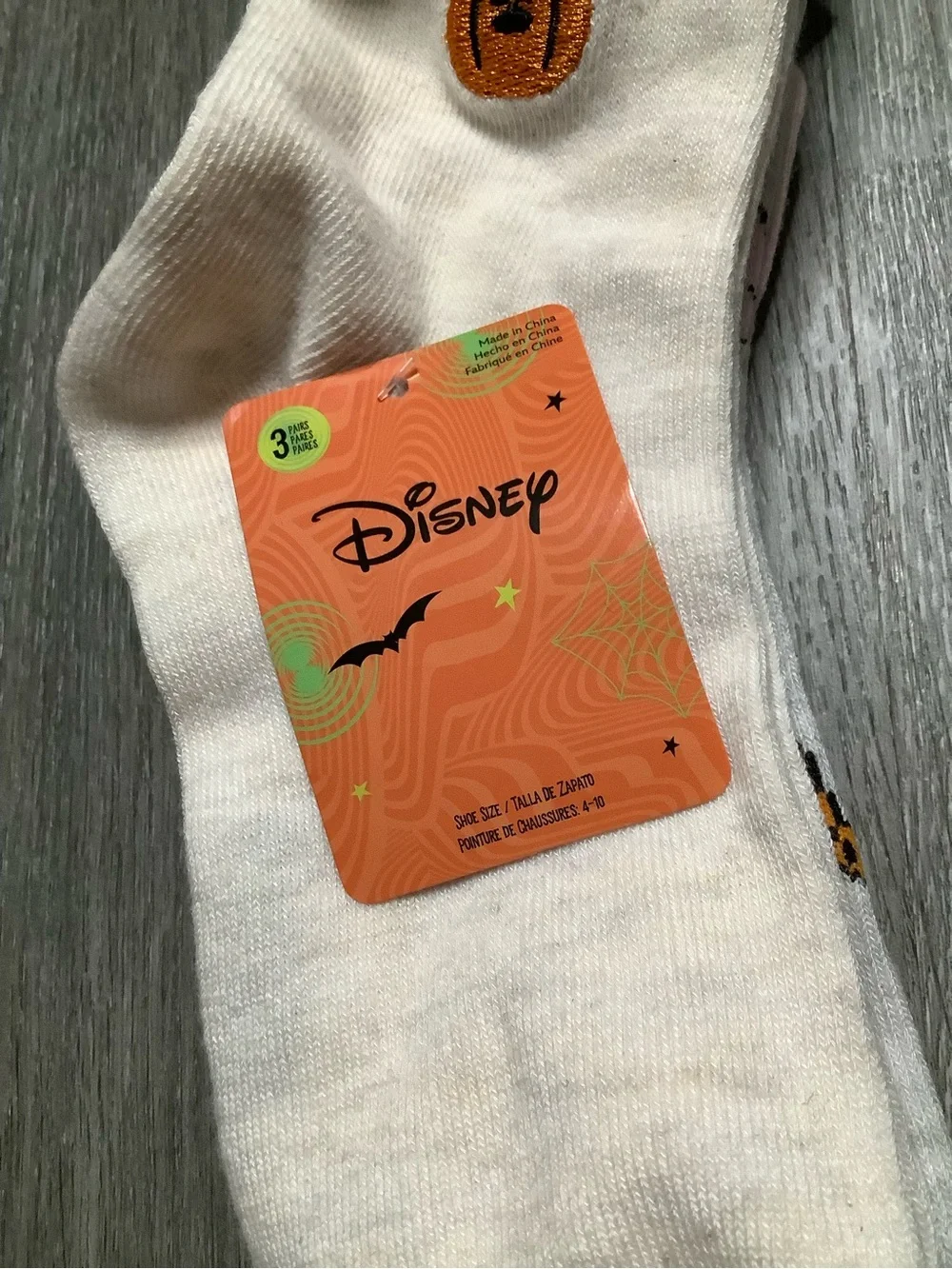 Disney Cream & Pink Minnie Mouse Ankle Socks